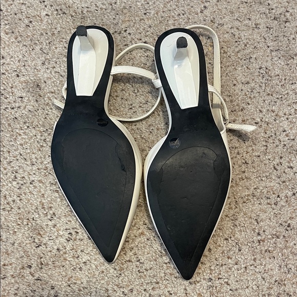 Vince Camuto White Slingback Heels - Picture 3 of 6